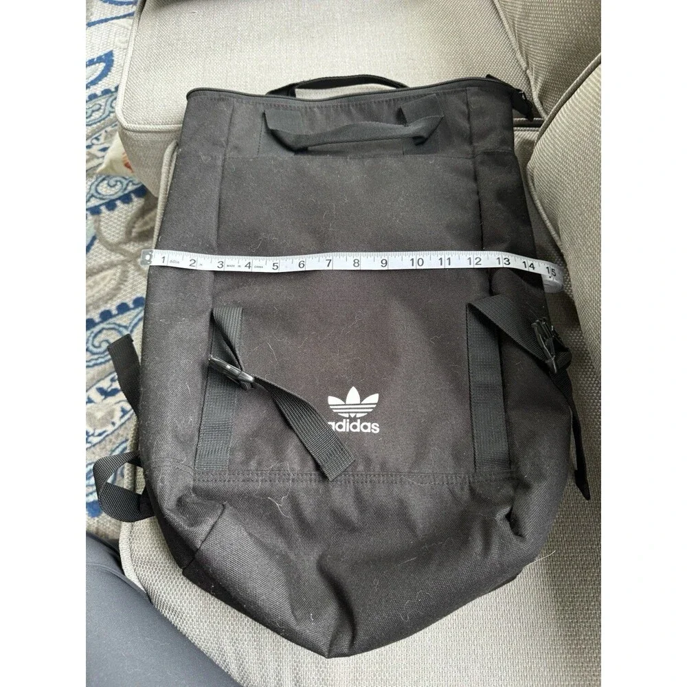 Adidas Original Zip Top Backpack In black